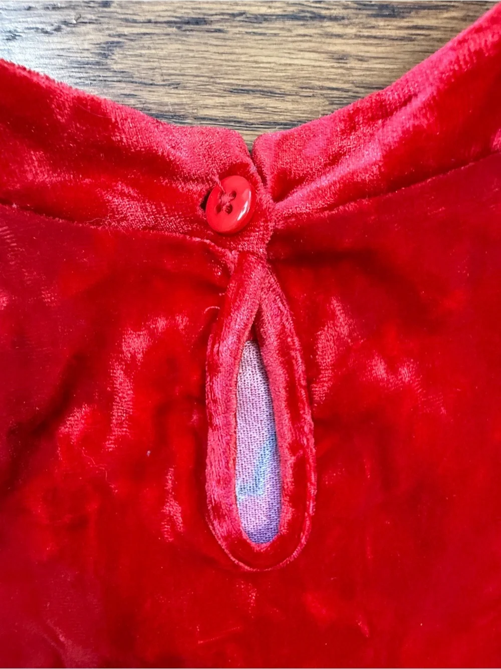 Disney Junior Girls Minnie Mouse Red Velvet Dress Embroidered Bow Detail 3T
